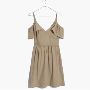 MADEWELL Cold Shoulder Sage Green Dress XS